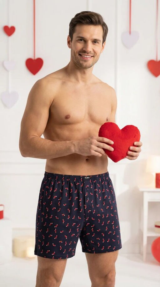 ATLANTIC 2GMB-010 Трусы боксеры Socks - набор 2 шт. темно-синий  фото 14