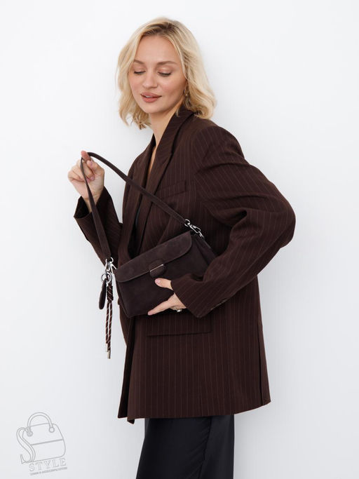 Сумка женская кожаная 6660VG coffee Vitelli Grassi