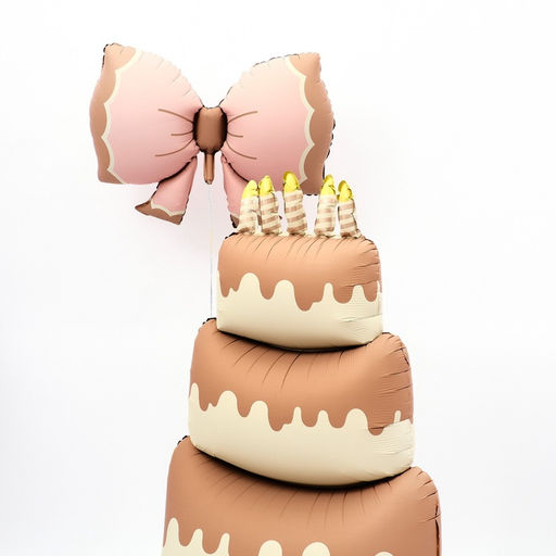 Цена за 2 шт. Воздушный шар фольгированный 37" «Бантик»