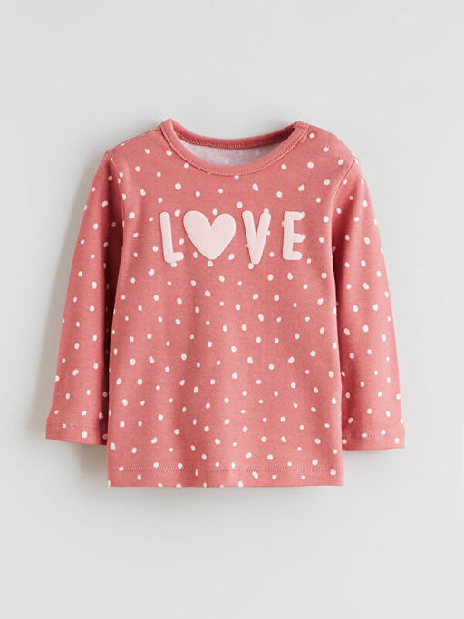 Bisiklet Yaka K?z Bebek Pijama Tak?m?