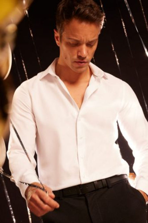 Slim Fit Dar Kesim Oxford Dugmeli Duz Pamuk Kar?s?ml? Uzun Kollu Gomlek