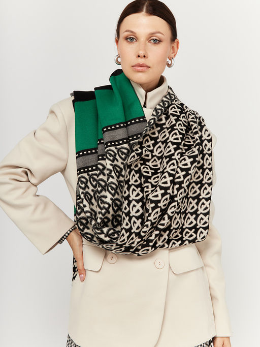 в составе ШЕСТЬ и КАШЕМИР Большой, мягкий, теплый однотонный двусторонний палантин - Tantino фото 6