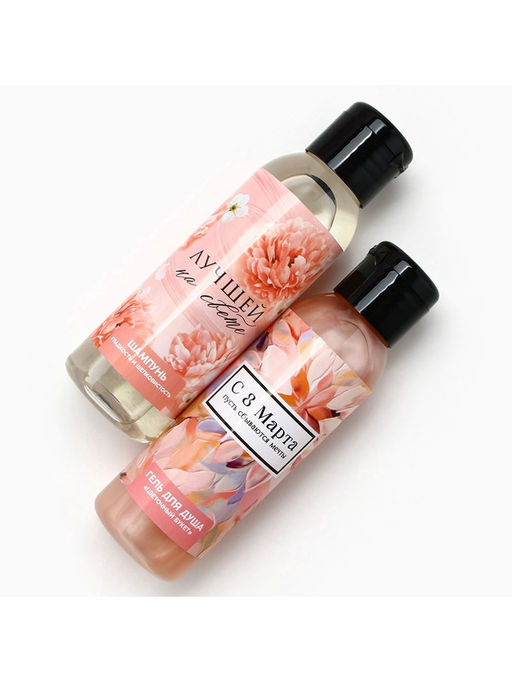 Подарочный набор 8 Марта!, гель для душа и шампунь для волос, 2?100 мл, Чистое счастье фото 4