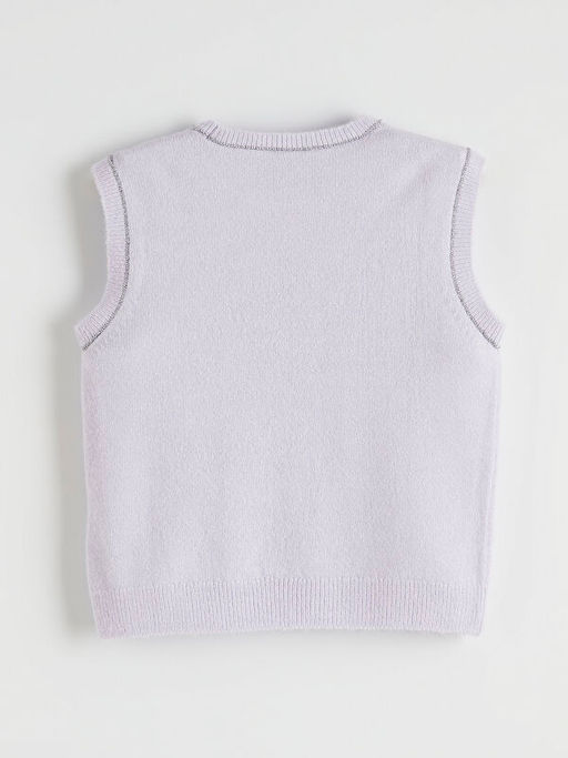 Simli Detayl? Triko K?z ?ocuk S?veter