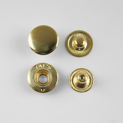 Цена за 20 шт. Кнопка установочная, Альфа (S-образная), d = 15 мм, цвет золотой - Simaland фото 3