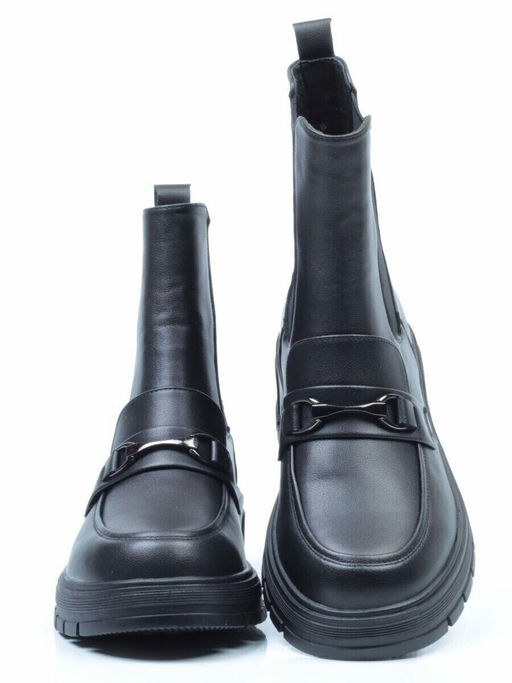 01-5251-1 BLACK Ботинки демисезонные (искусственная кожа, байка) - No name фото 14