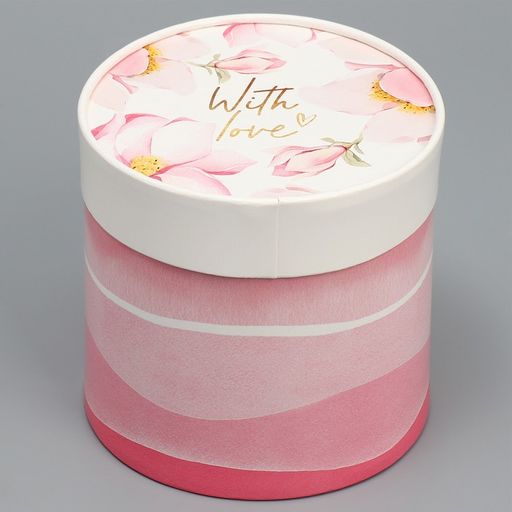 Набор шляпных коробок 2 в 1 With love, 13 х 13, 16 х 16 см - Дарите счастье фото 6