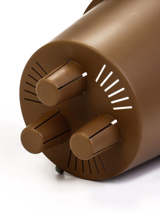 Кашпо для цветов «Микрит», 3.7 л, d=22 см, h=20 см, со вставкой, пластиковое, бежевое