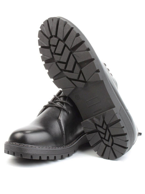 03-DYL76-D1 BLACK Полуботинки женские (натуральная кожа)