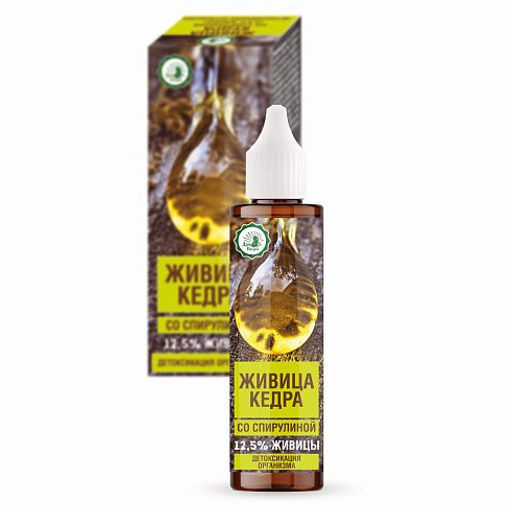 Живица кедра со спирулиной