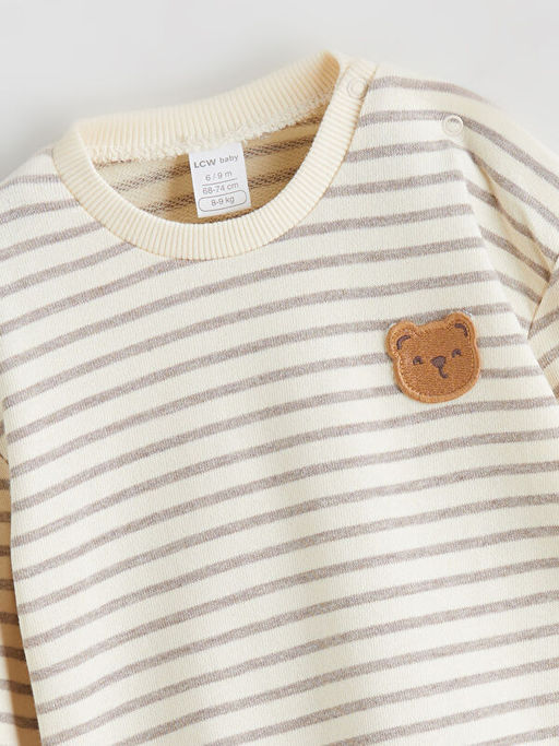 ?izgili Erkek Bebek Sweatshirt ve Pantolon 2li