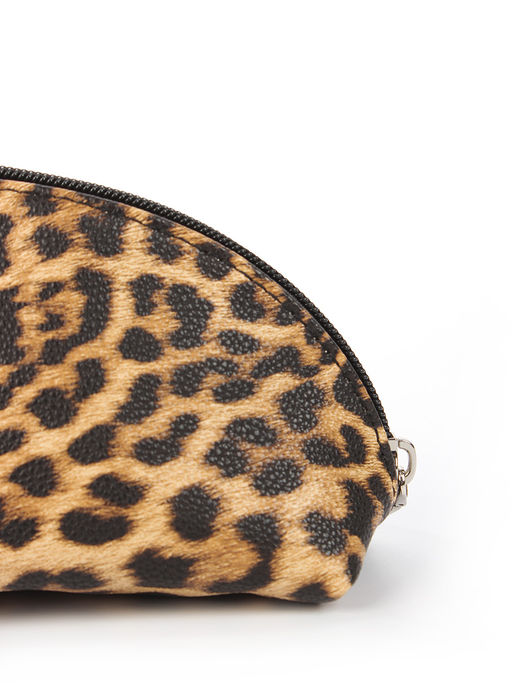LACCOMA косметичка Анетта-леопард рыжый эко кожа хлопок фото 3