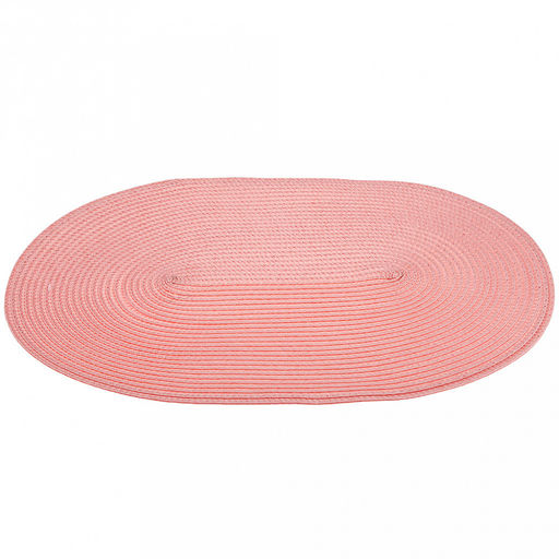 Салфетка под горячее (термосалфетка) Овальная 45х30см, ПВХ, цвет - нежно-розовый (Китай) - Домашняя мода фото 2