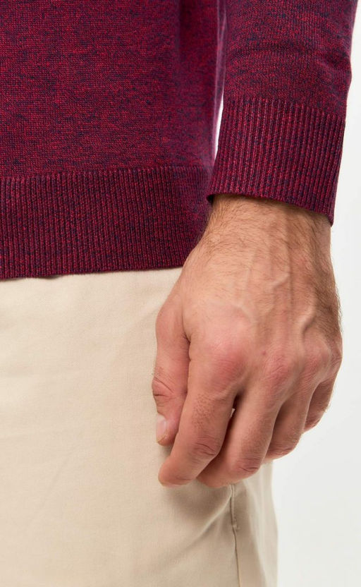 Джемпер F121-15-812 bordo melange - Fine joyce фото 9