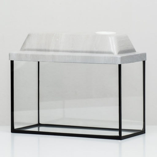 Аквариум Прямоугольный с крышкой, 10 литров, 32 x 15 x 21/26 см, беленый дуб - Пижон фото 3