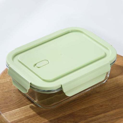 Контейнер Доляна Cook and Freeze, 650 мл, 17.5×13×6 см, с крышкой, жаропрочное стекло, цвет МИКС