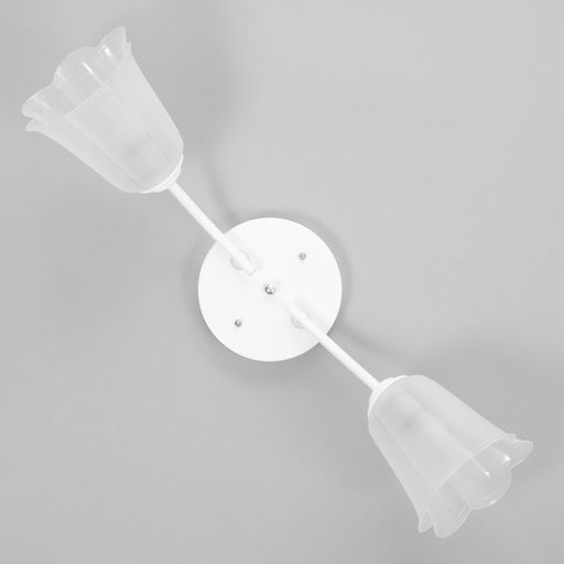 Люстра на потолок BayerLux «Онлайн», 2×15 Вт, Е27, белый/прозрачный