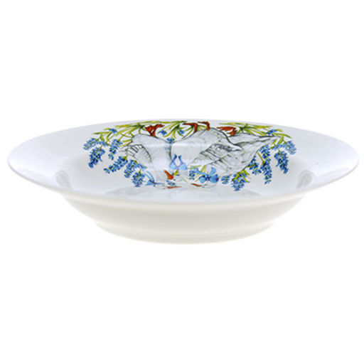 Тарелка глубокая фарфоровая Гуси д200мм, 250мл, h40мм, гладкий край (Россия) - Домашняя мода фото 2