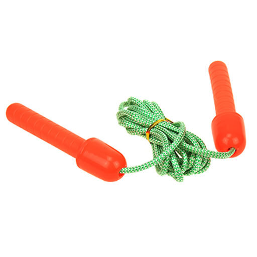 Скакалка полипропилен, 2,4м, пластмассовые ручки, цвета микс (общая длина 2,7м) (Китай) - Домашняя Мода фото 6