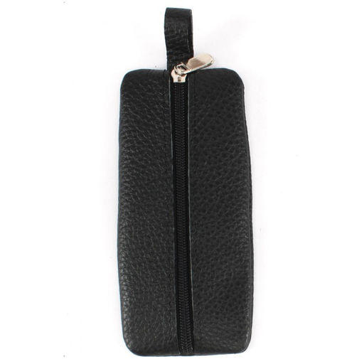 Футляр для ключей Croco-кл-507 (на молнии) натуральная кожа черный флотер (40) 265317