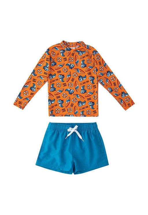 Костюм купальный (джемпер купальный + шорты купальные) д/мал. Арти - Oldos фото 3