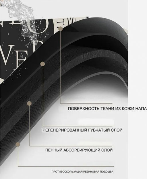 Коврик для раковины (38*13.8см) (в ассортименте) (3655)