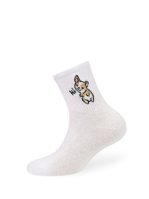 OMSA kids Calzino 21P73 с рис.на резинке (Корги) - bianco фото 2