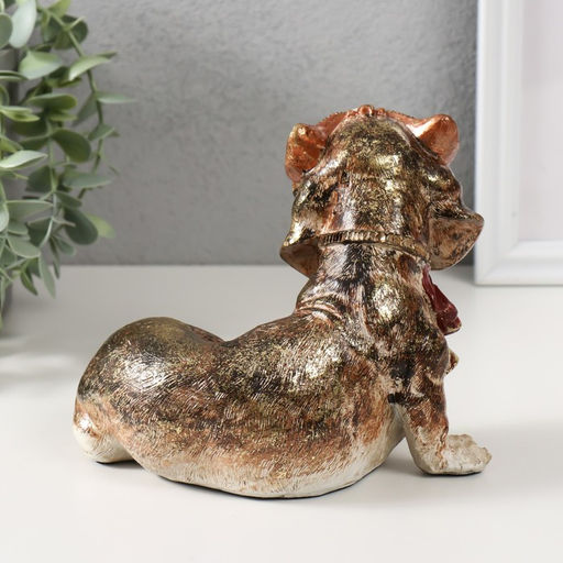 Фигурка полистоун «Собака в жабо и в венецианской маске», 16.5×12.5×13.5 см