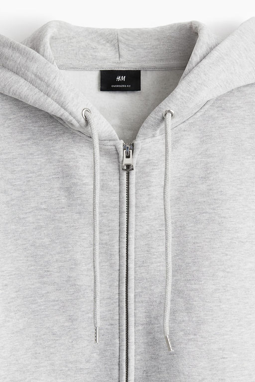 Chaqueta sudadera con cremallera Oversized Fit - H&m фото 3