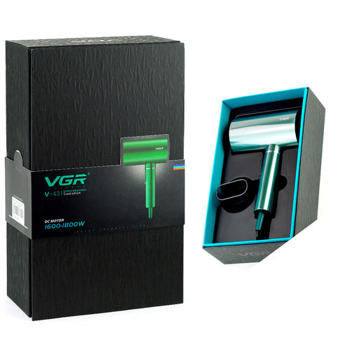 Фен для волос VGR Professional V-431, зелёный - Family фото 2