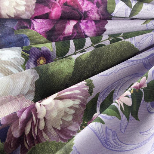 Набор столовый Этель Цветочный этюд, скатерть 220х150 см, салф. 40х40 см-12 шт, 100% хлопок  фото 4