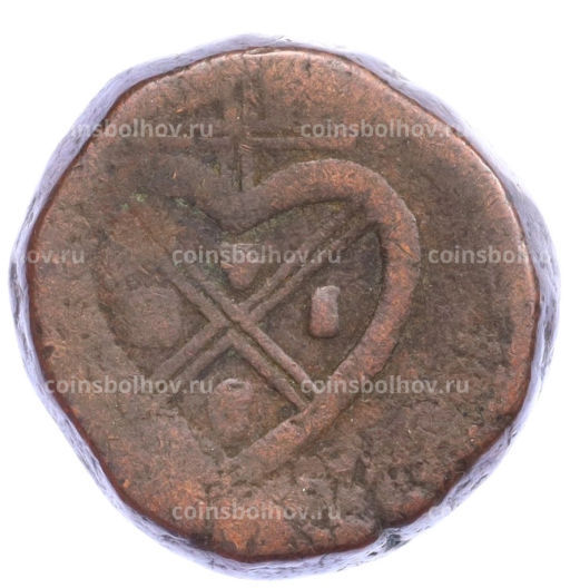 Монета 2 пайса 1802-1808 года Британская Ост-Индская компания Бомбейское президенство
