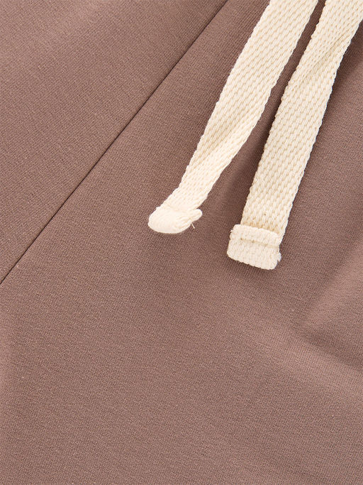 Брюки для девочки на резинке из кашкорсе UD 7517 мокко - Mini maxi фото 4