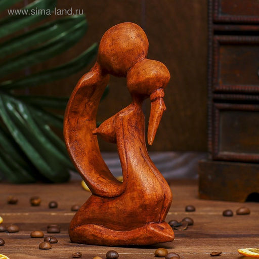 Сувенир Поцелуй, 15?9?3.5 см, дерево