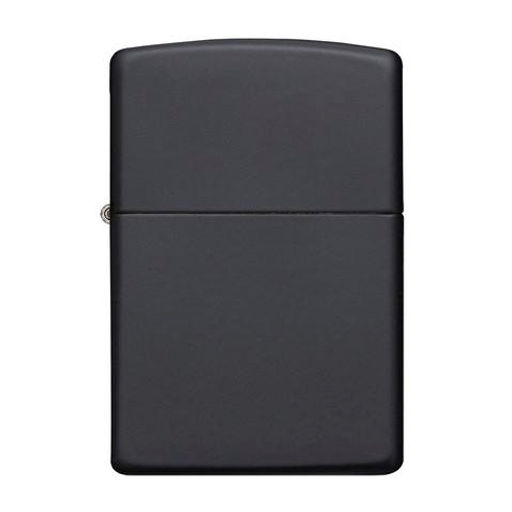 ЗажигалкаZIPPO классическая с черным матовым покрытием | Black Matte 218  фото 2