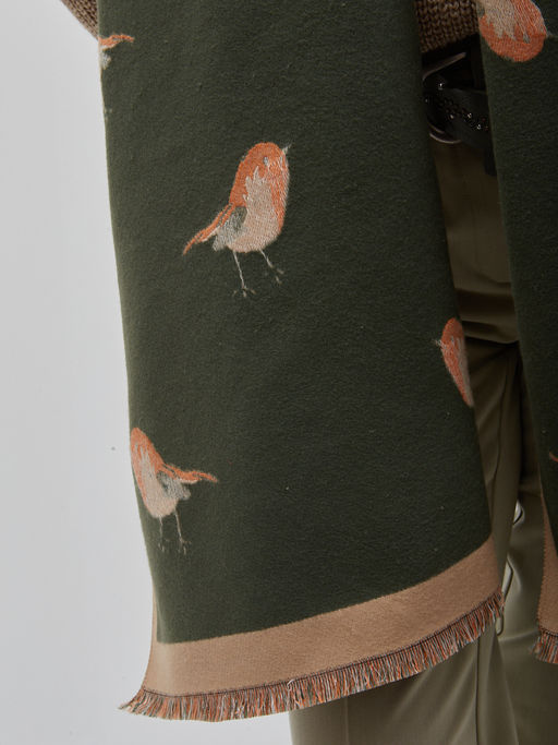 в СОСТАВЕ ШЕРСТЬ ! Большой,теплый двусторонний палантин - Tantino фото 4