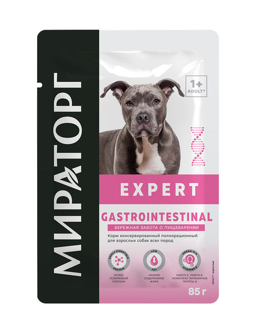 Паучи для взрослых собак всех пород Бережная забота о пищеварении 1010024065