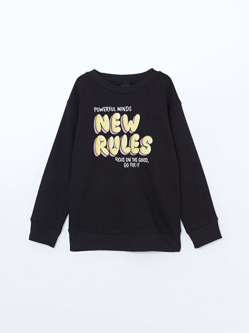 Bisiklet Yaka Erkek ?ocuk Sweatshirt
