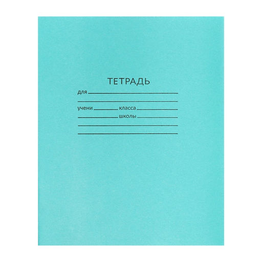 Набор тетрадей 24 листа в линейку «Зелёная обложка», белые листы, 20 шт.