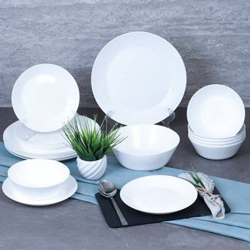 Столовый набор 19 предметов ЕВРО белый / NN19-W/100756075 (WHITE) /уп 2/4/ - Галеонтрейд фото 2