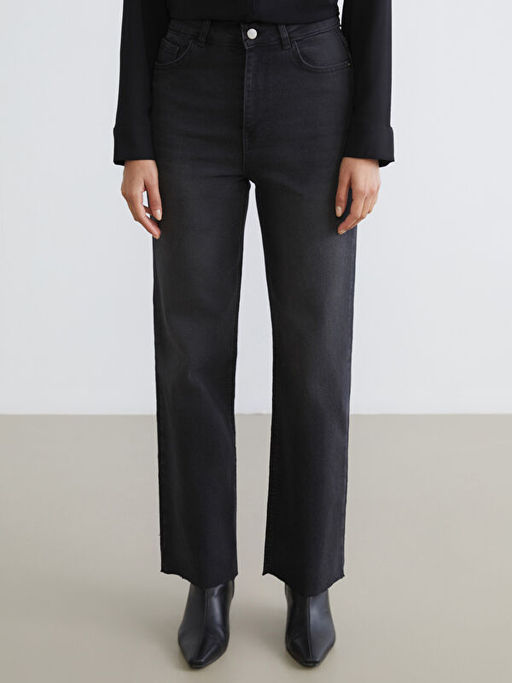 Straight Fit Kad?n Jean Pantolon