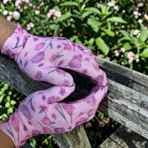 Перчатки нейлоновые без покрытия для сада и огорода