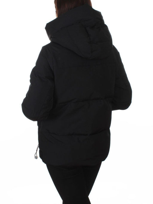PE23-2 BLACK Куртка зимняя женская оверсайз (150 гр. холлофайбер)