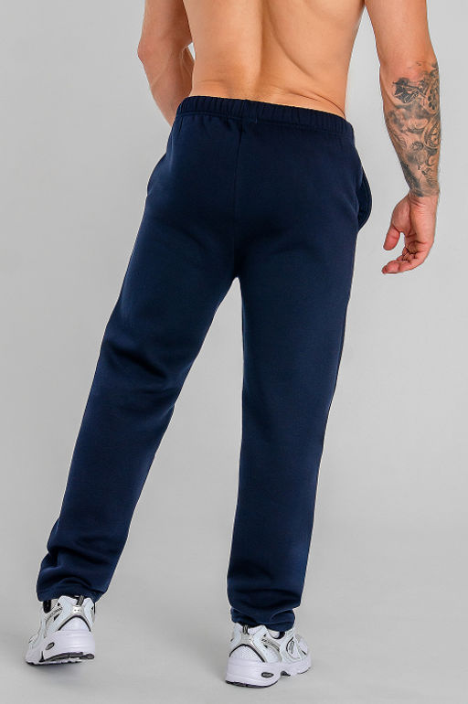 Арт. 62902 Брюки мужские с начесом 48-56 (5 шт) Цвет:темно-синий