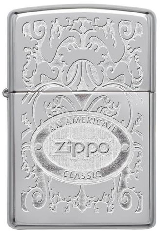 Зажигалка ZIPPO Филигранный логотип | Crown Stamp 24751  фото 2