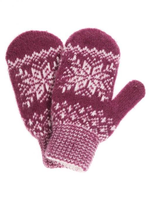 Варежки детские "Снежинка" 3 цвета 0804-8