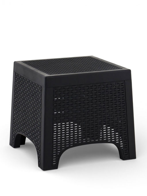 Стол садовый «Ротанг лайт», 43.5×43.5×39.5 см, пластиковый, цвет графит