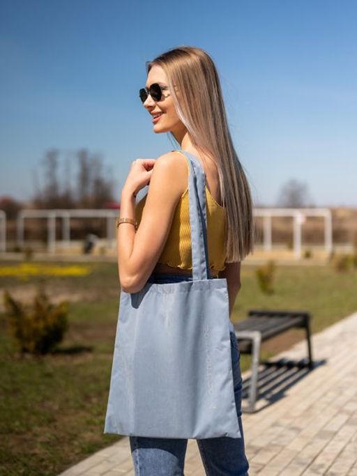 Сумка-шоппер Лето голубой - Yollochka фото 5