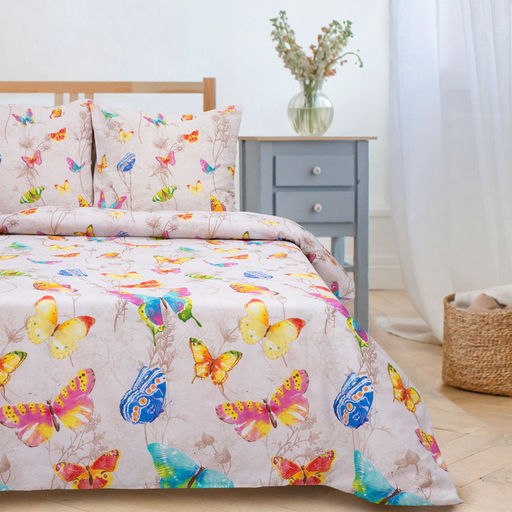 Постельное бельё Этель 1,5 сп., Бабочки, размер 143х215 см, 150х214 см, 70х70 см - 2 шт.  фото 7