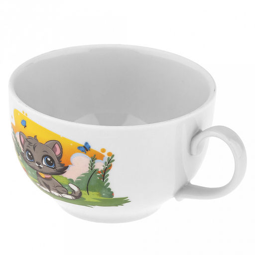 Чашка чайная фарфоровая Шарик 210мл, д8,5см, h6см, форма Янтарь (Россия) - Домашняя мода фото 4